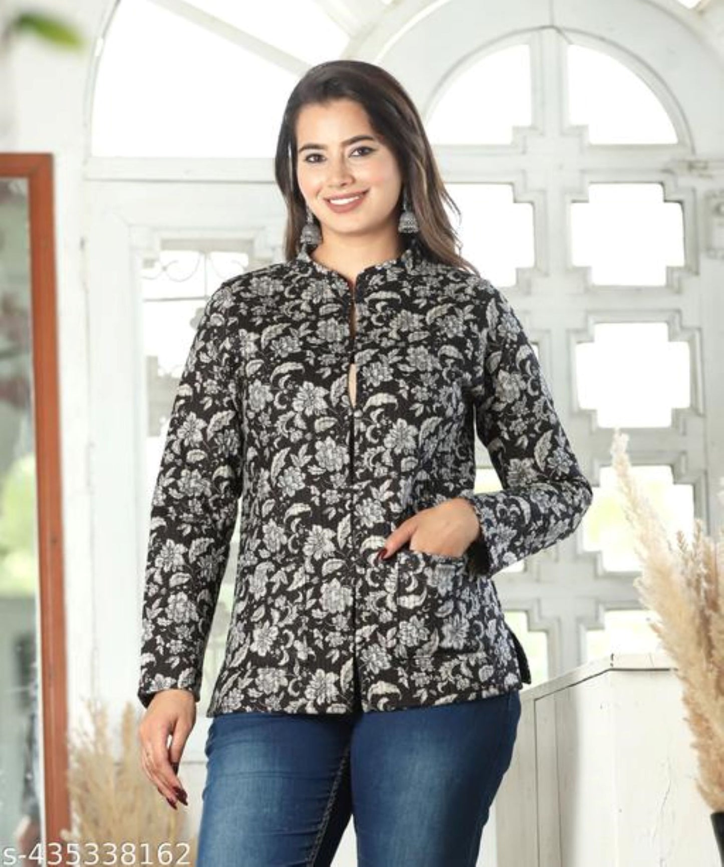 Jaipuri Quilted Reversible Both Side Rajasthani Cotton Printed Jacket