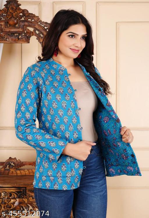 Jaipuri Quilted Reversible Both Side Rajasthani Cotton Printed Jacket